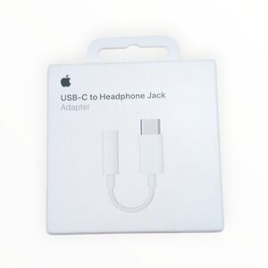 C1-Poly Apple USB-C‎ to Headphone Jack Adapter - White (In Poly Bag)